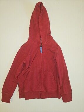 EUC | 4-5 | Primary | Red Full Zip Hoodie Sweatshirt